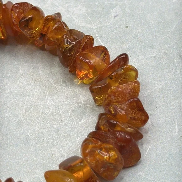 Amber chip AAA + bracelet stretchy size 6 1/2 - Picture 5 of 8